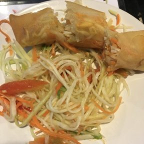 Gluten-free spring roll from Thai Akha Cooking School